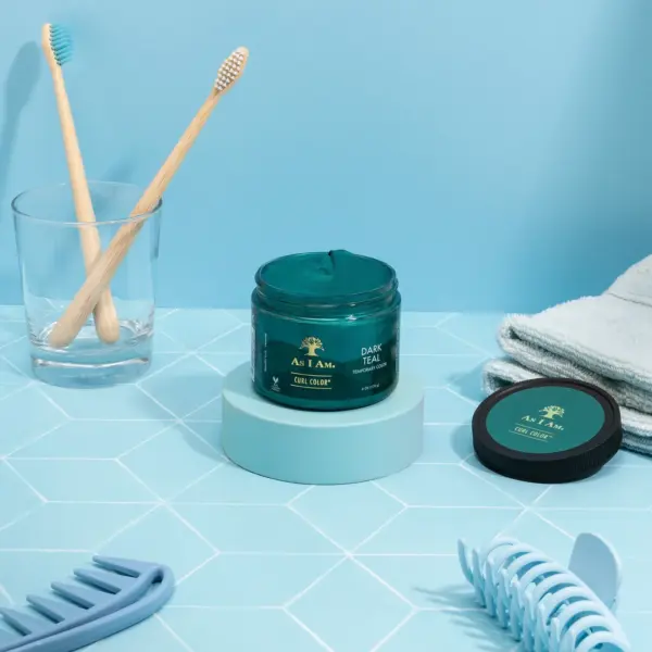 As I Am Curl Color Temporary Gel - Dark Teal Green 170g