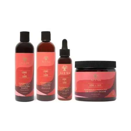 As I Am Long & Luxe Shampoo, Conditioner, Smoothie en Scalp Serum Set van 4