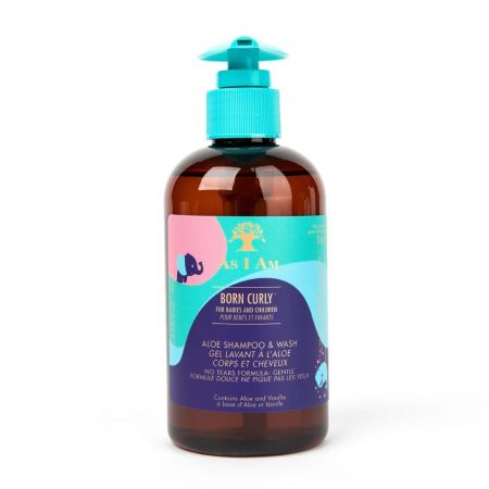 As I Am Born Curly Duo Pack – Avocado Shea Cowash Cleansing Conditioner 240ml + Aloë Shampoo & Wash 240ml