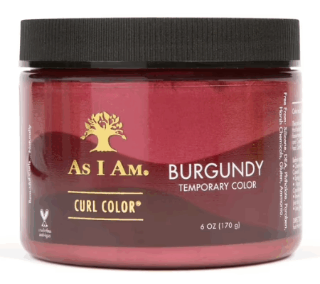 As I Am Curl Color Temporary Gel - Burgundy 170g