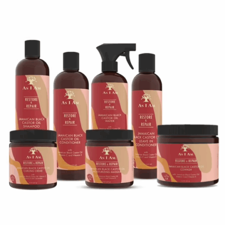 As I Am Jamaican Black Castor Oil Complete Set of 7