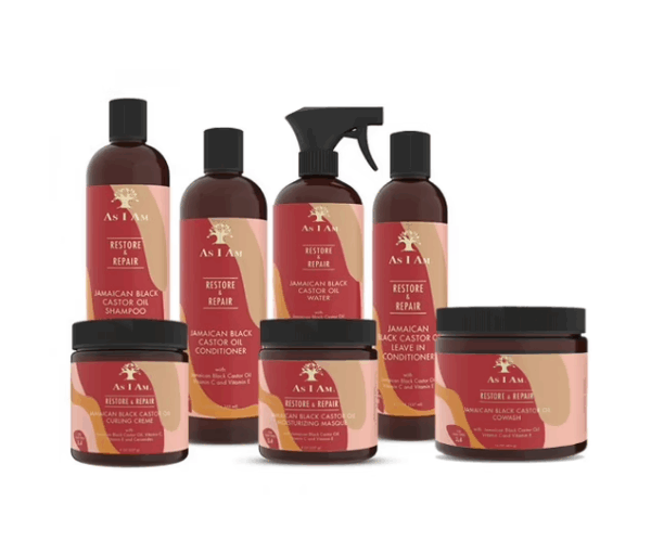 As I Am Jamaican Black Castor Oil Complete Set of 7