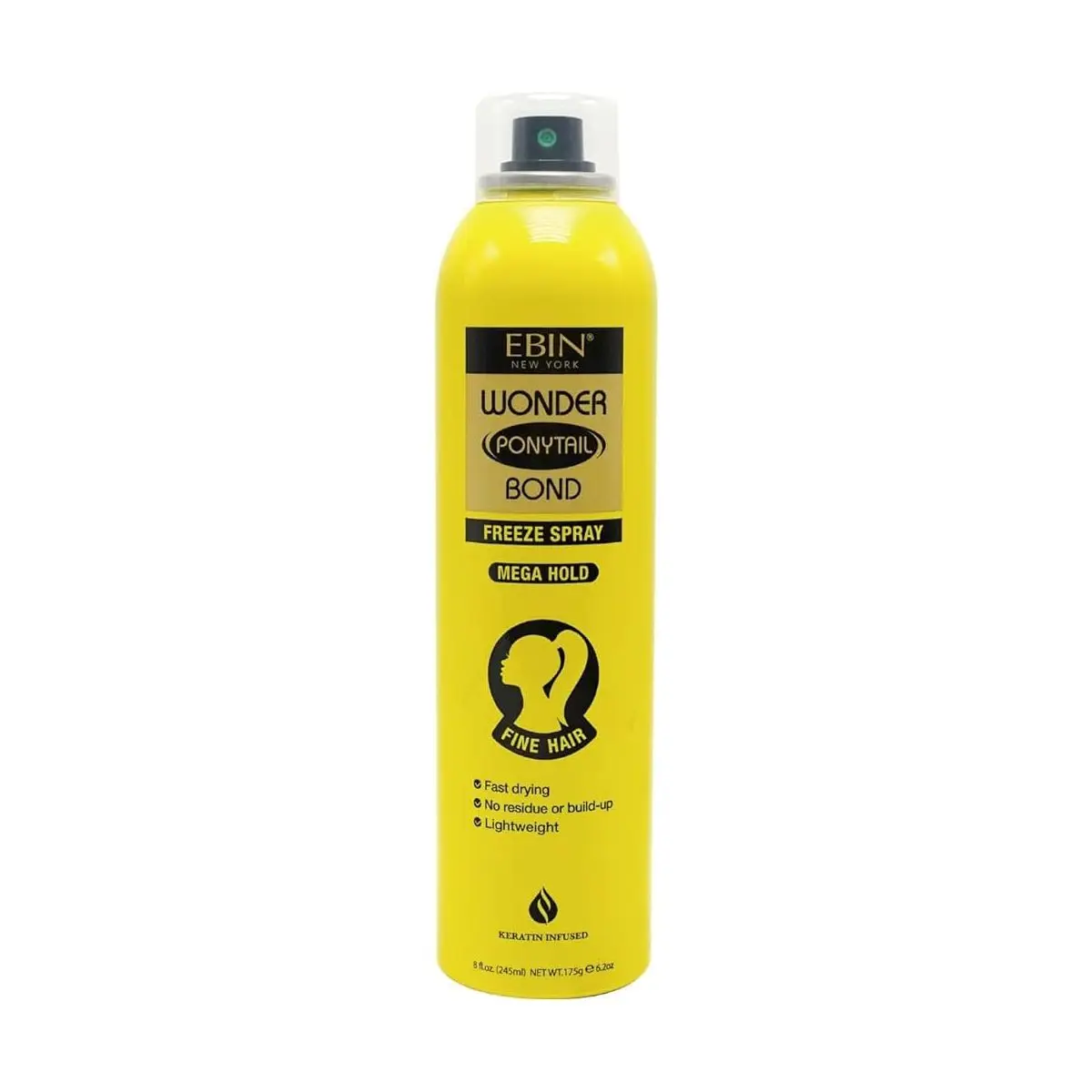 Ebin Wonder Pony Tail Spray Extra Mega (Fine Hair) 245ml