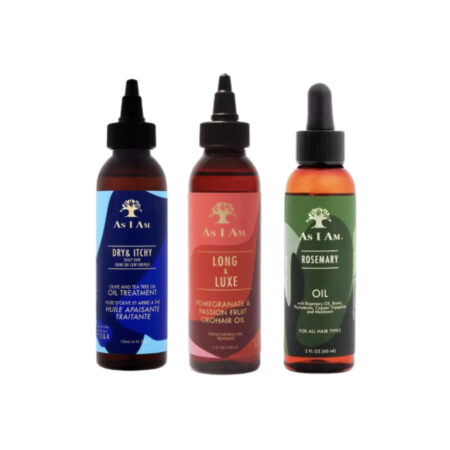As I Am Oil Treatment Set of 3 – Dry & Itchy, Rosemary & Long & Luxe