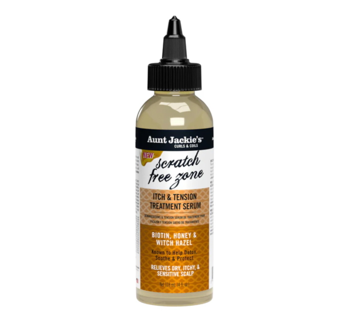 Aunt Jackie's Biotin + Honey Scratch Free Zone Itch & Tension Treatment Serum 118ml Aunt Jackie's Biotin + Honey Scratch Free Zone Itch & Tension Treatment Serum 118ml