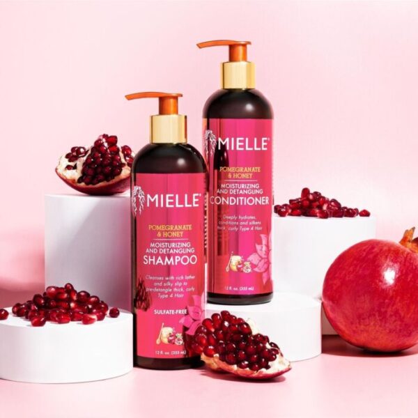 Mielle Pomegranate & Honey Moisturizing and Detangling Shampoo & Conditioner Duo – 355ml
