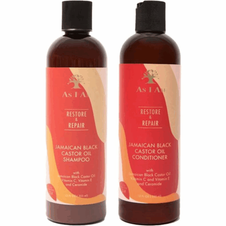 As I Am Jamaican Black Castor Oil Duo-Pack – Hydraterende Shampoo & Conditioner