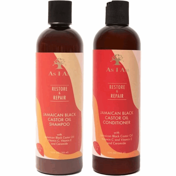 As I Am Jamaican Black Castor Oil Duo-Pack – Hydraterende Shampoo & Conditioner