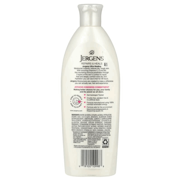 Jergens Ultra Healing Extra Dry Skin Moisturizer Lotion 295ml