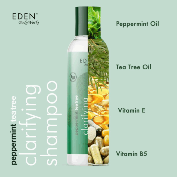 Eden BodyWorks Peppermint Tea Tree Clarifying Shampoo 235ml Eden BodyWorks Peppermint Tea Tree Clarifying Shampoo 235ml