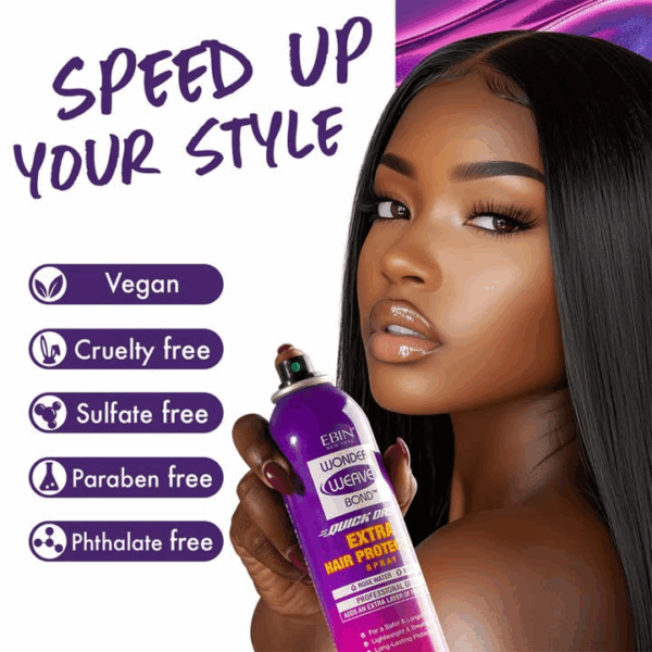 Ebin Wonder Weave Bond Quick Dry Extra Hair Protectant Spray 180ml
