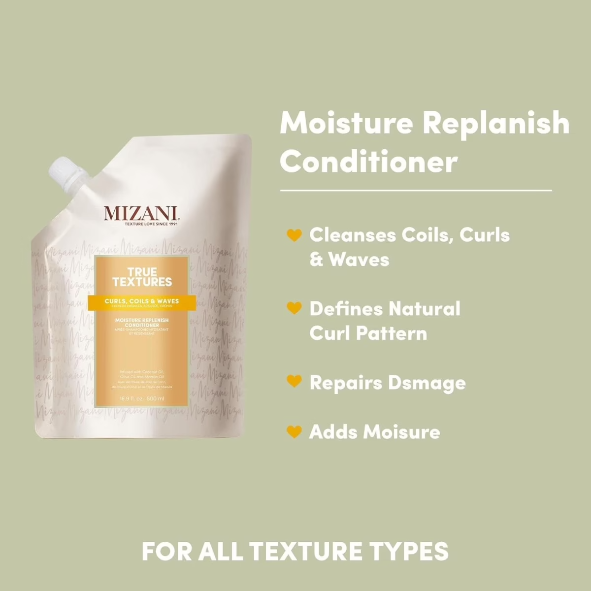 Mizani True Textures Moisturizer Replenish Conditioner 500ml