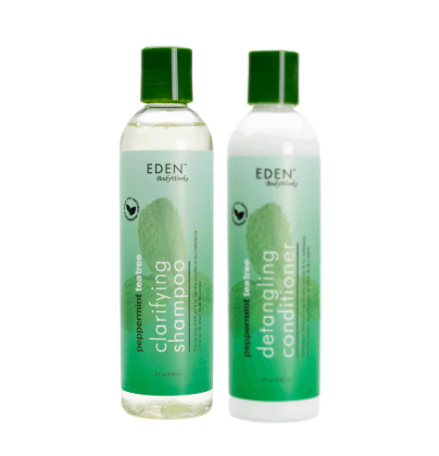 Eden BodyWorks Peppermint Tea Tree Shampoo & Conditioner 235ml - Duopack