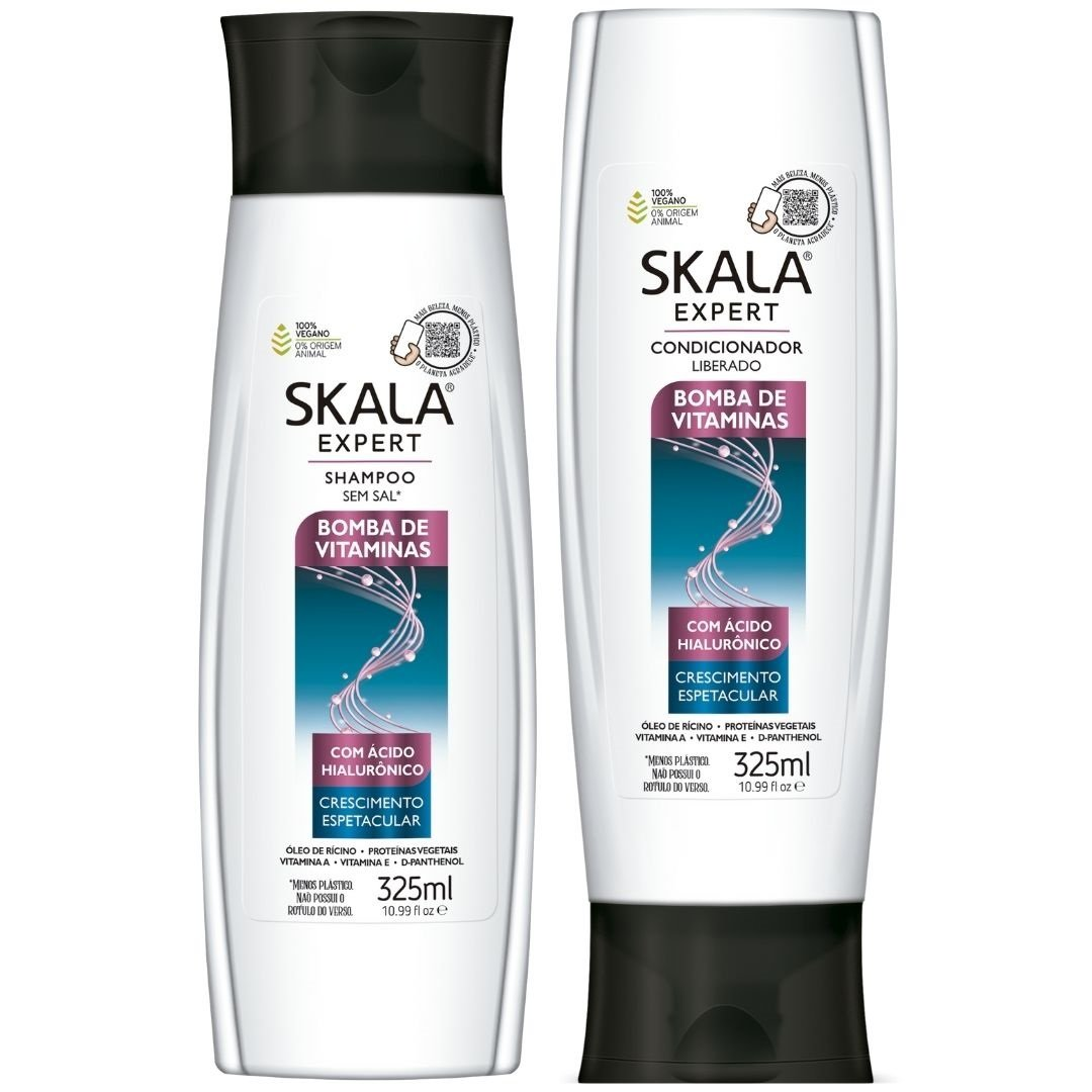 Skala Bomba De Vitaminas Shampoo + Conditioner 325ml Skala Bomba De Vitaminas Shampoo + Conditioner 325ml