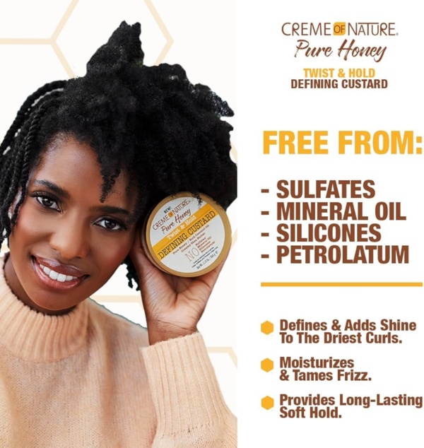 Creme of Nature Pure Honey Twist & Hold Defining Custard 326gr