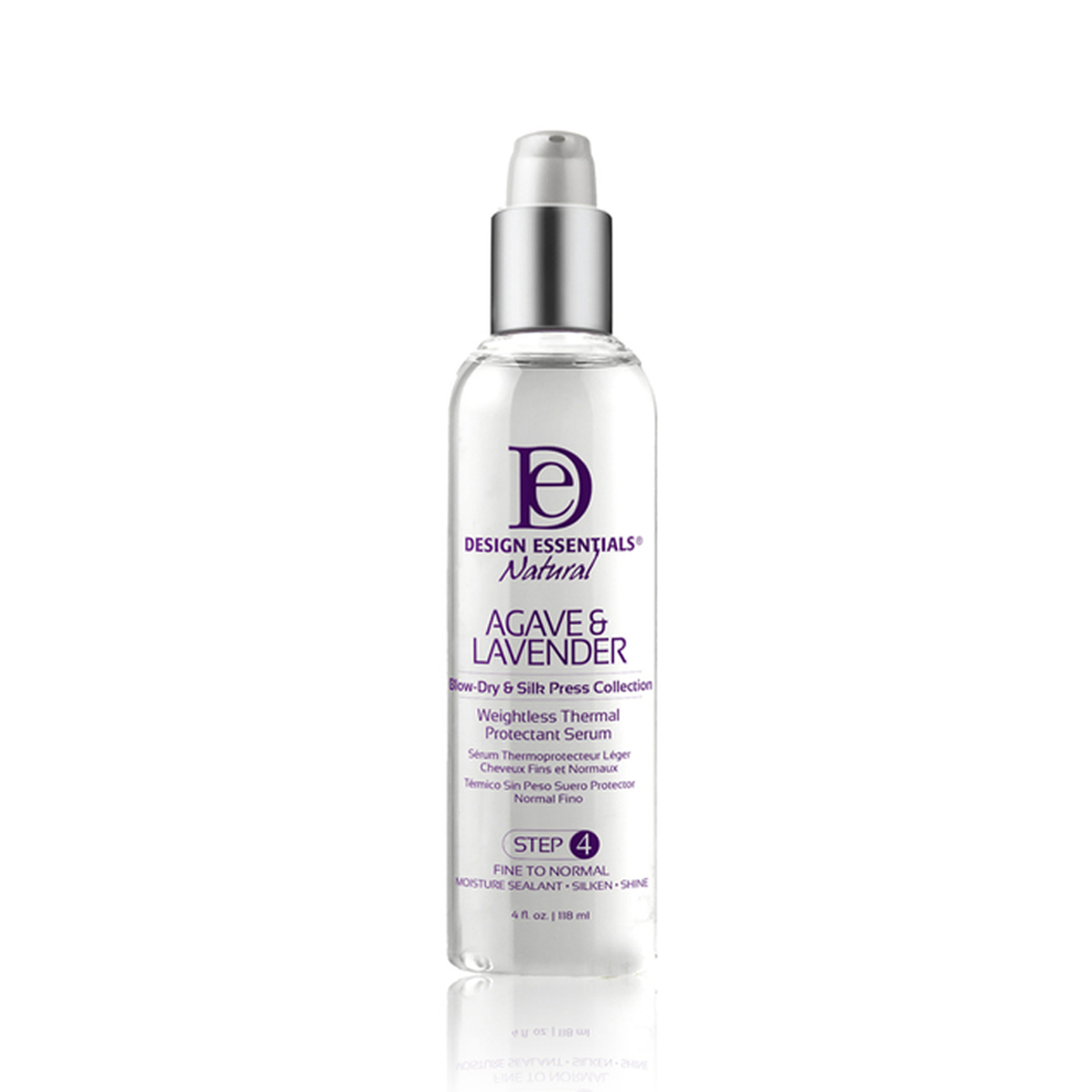 Design Essentials Agave & Lavender Weightless Thermal Protectant Serum 118ml