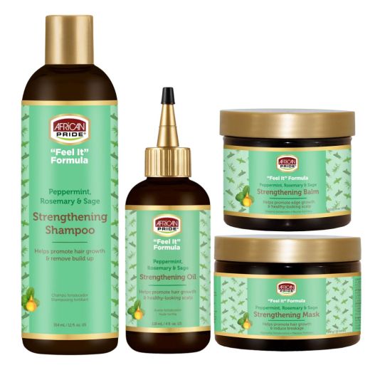 African Pride Peppermint & Rosemary Strengthening Set of 4 African Pride Peppermint & Rosemary Strengthening Set of 4