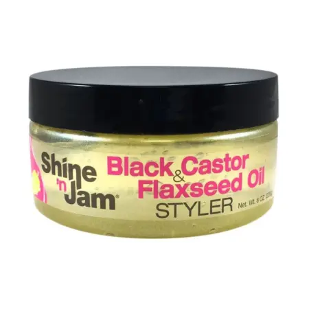 Ampro Shine'n Jam Black Castor & Flaxseed Oil Styler 236ml
