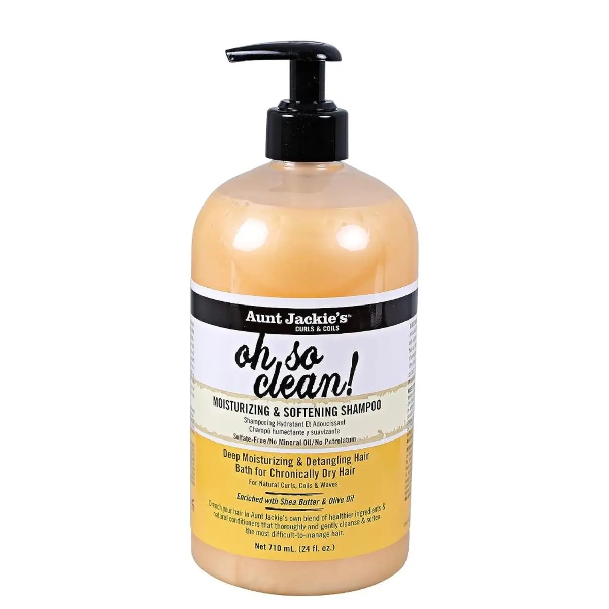 Aunt Jackie's Curls & Coils Oh So Clean! Moisturizing & Softening Shampoo 710ml Aunt Jackie's Curls & Coils Oh So Clean! Moisturizing & Softening Shampoo 710ml