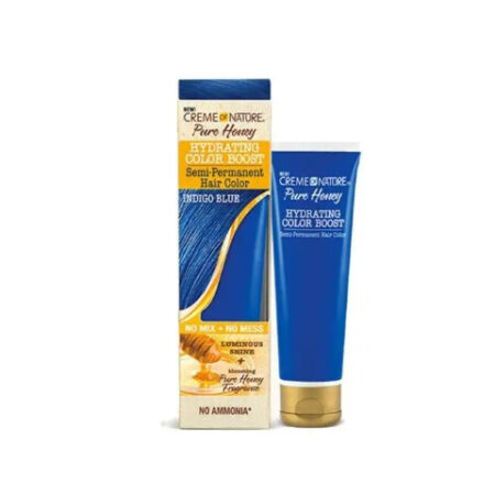 Creme Of Nature Pure Honey Color Boost Semi Permanent Hair Color - Indigo Blue