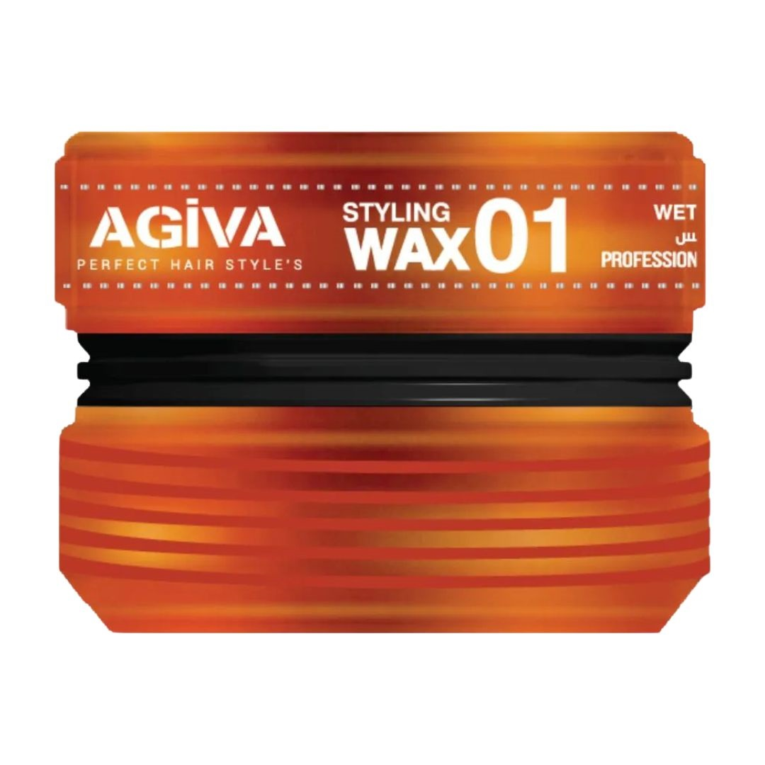 Agiva Styling Hair Wax Aqua Strong 175ml - Orange #1 Agiva Styling Hair Wax Aqua Strong 175ml - Orange #1