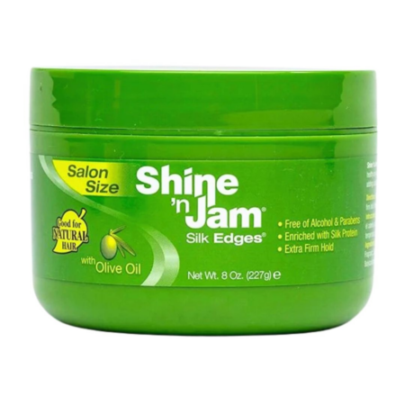 Ampro Shine'n Jam Silk Edges With Olive Oil 227Gram