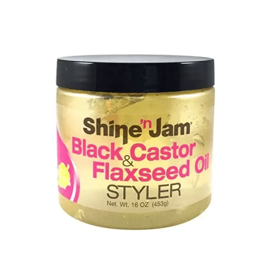 Ampro Shine'n Jam Black Castor & Flaxseed Oil Styler 453gr Ampro Shine'n Jam Black Castor & Flaxseed Oil Styler 453gr